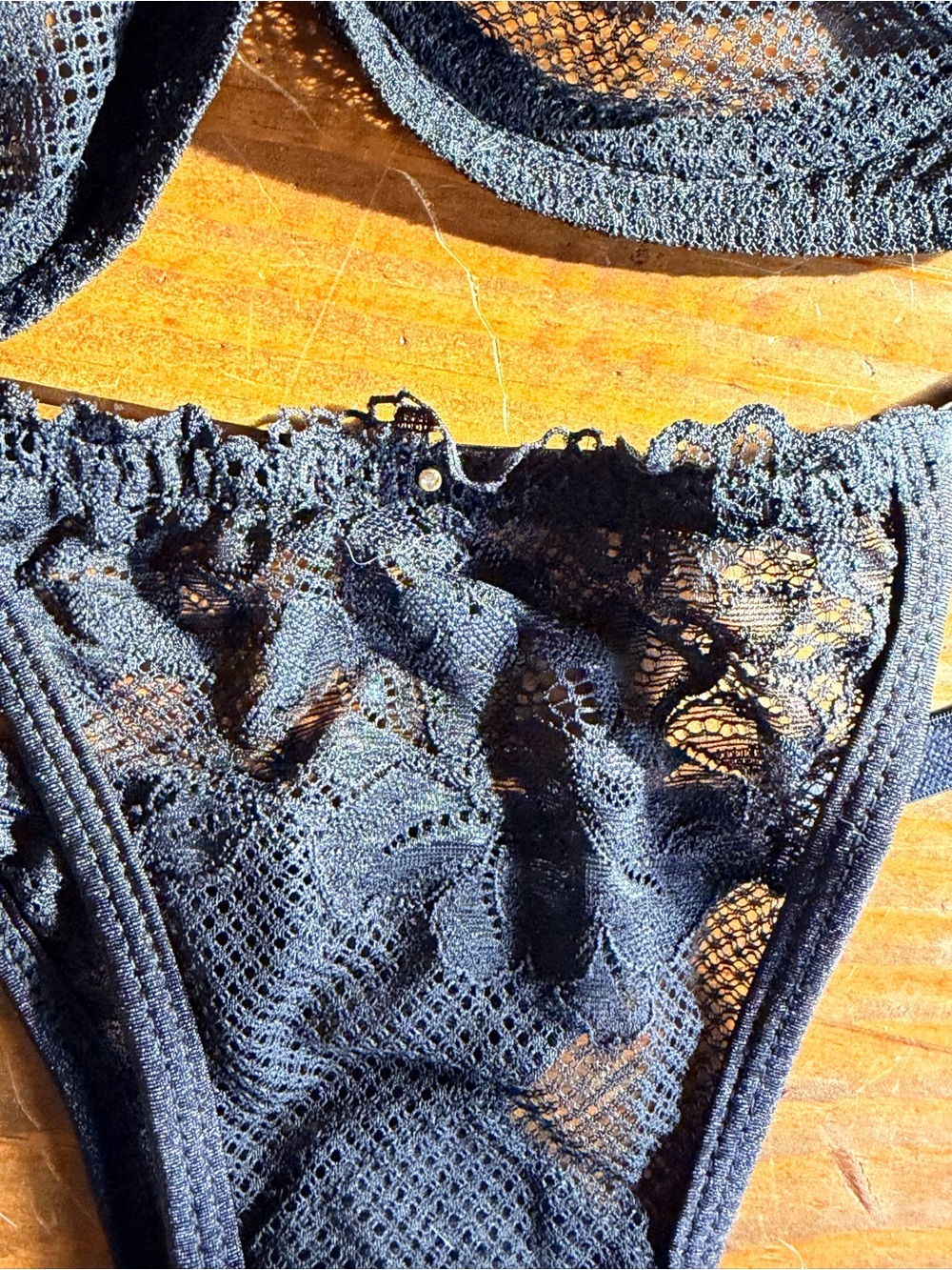 Gooseberry intimates black lace set XS - Picture 2 of 7